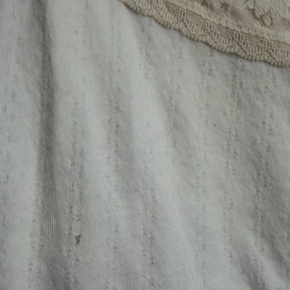 Vintage Mudd White Lace Trim Cami with Shelf Bra - Size M Y2K Coquette - Picture 6 of 6